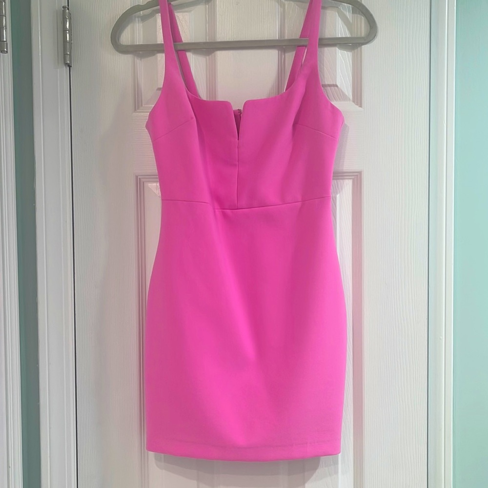 Revolve Likely neon pink mini dress